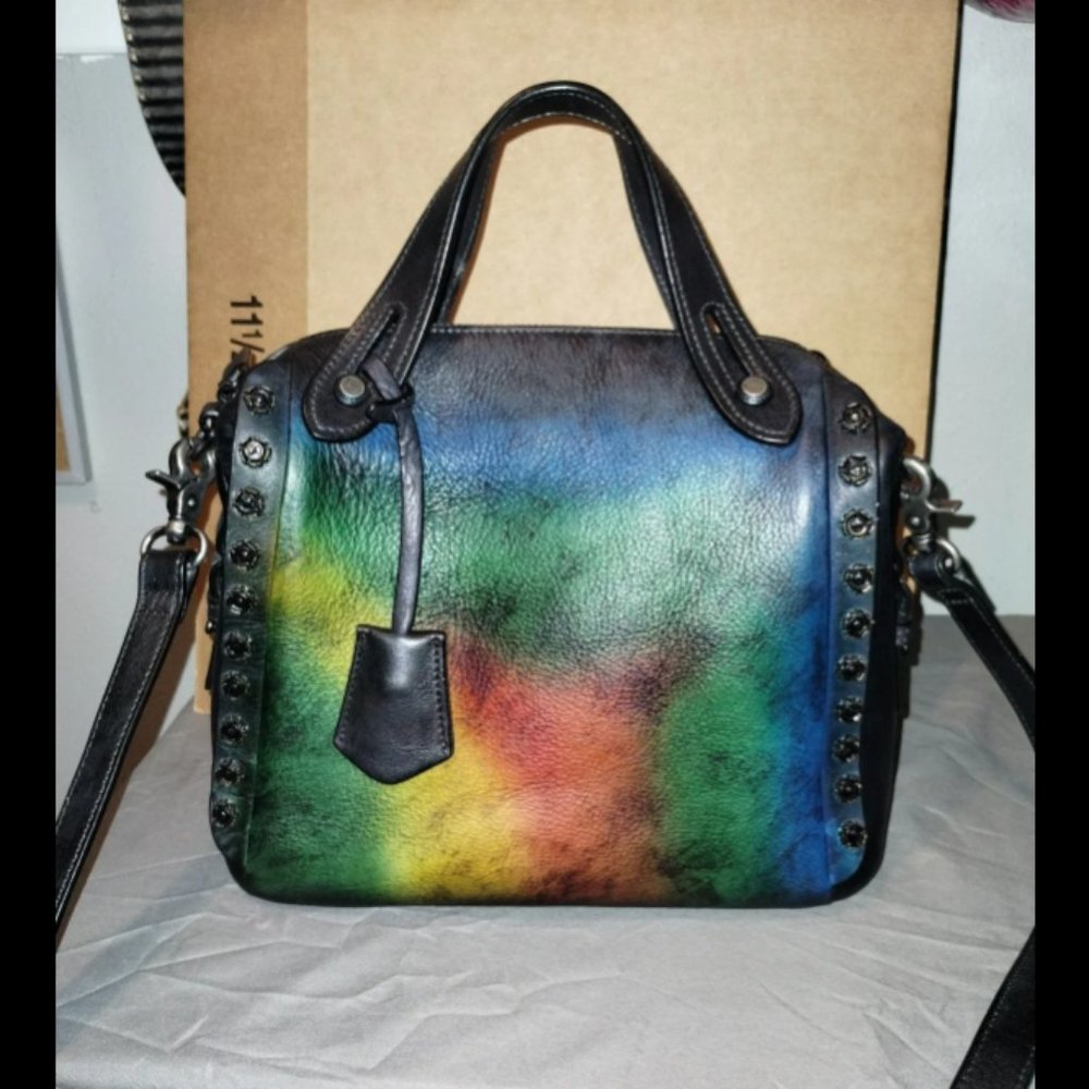 Genuine Leather Satchel for Women Handmade Vintage Crossbody Bag Shoulder Purse